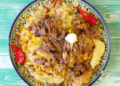 Pilaf dell'Asia centrale - ricetta con foto passo dopo passo