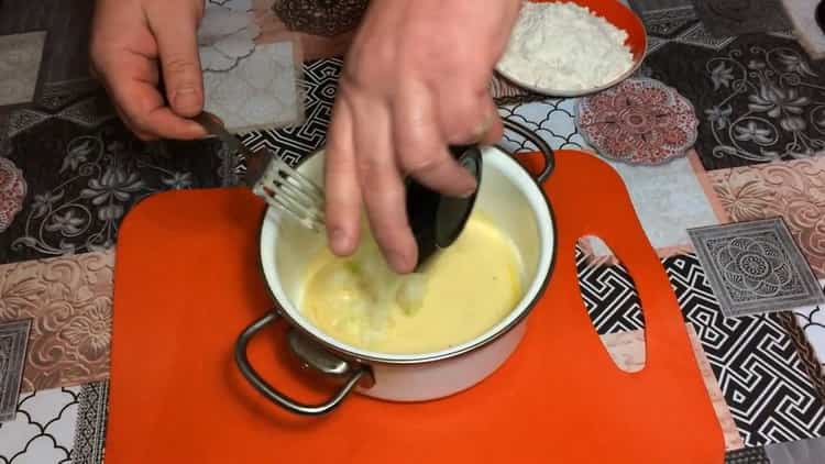 Per la pastella, preparare la pastella