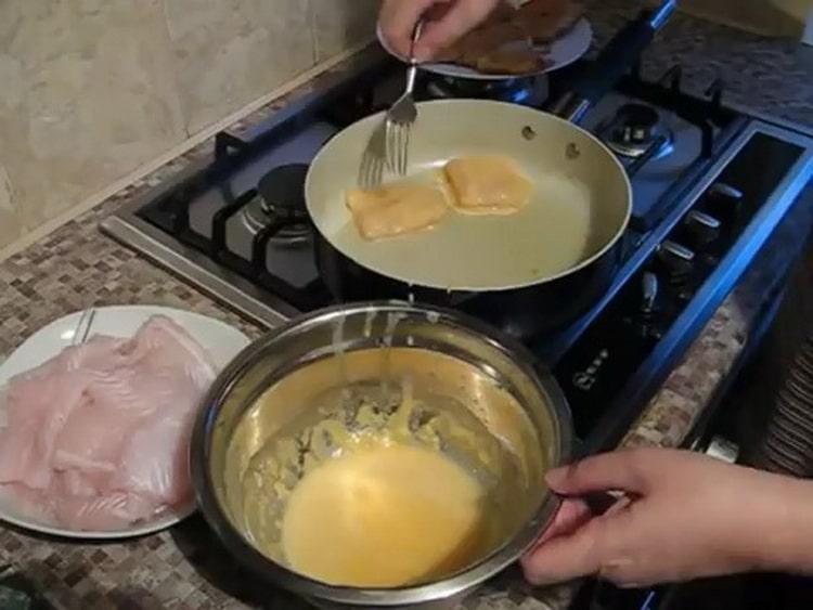 Per cucinare filetti di pangasio. pesce fritto