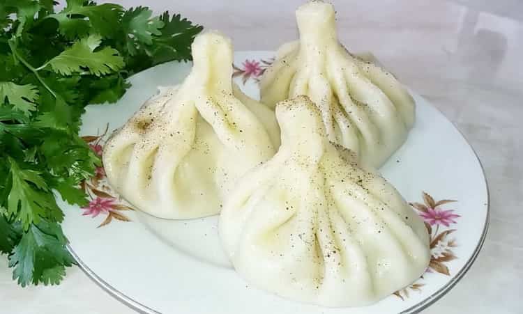 Khinkali in georgiano - una classica ricetta passo dopo passo con foto