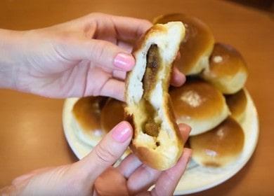 Panini con marmellata di pasta lievitata: preparare con foto passo dopo passo.