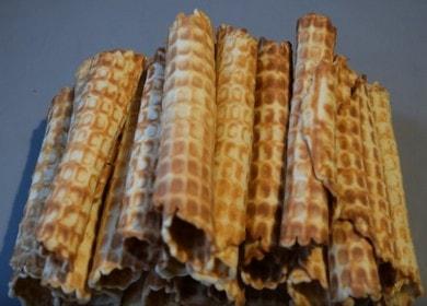 Rotoli di wafer croccanti e deliziosi