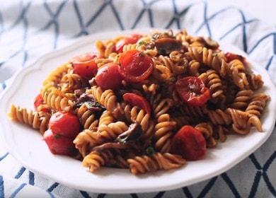 Gustosa pasta con funghi, pomodori e miso 🍝