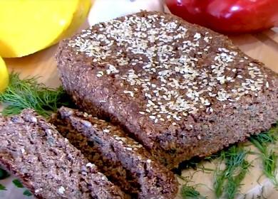 Pane senza lievito di crusca molto sano e delizioso