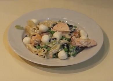 Pasta al salmone in salsa cremosa - una ricetta veloce per deliziosi pesci