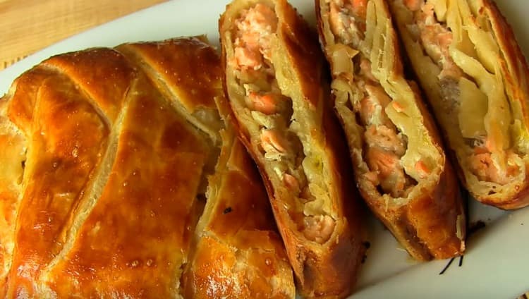 Così deliziosa era la nostra torta di salmone.