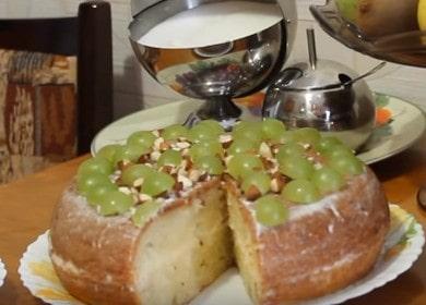 Prepariamo una torta di cagliata delicata in una pentola a cottura lenta secondo una ricetta passo-passo con una foto.