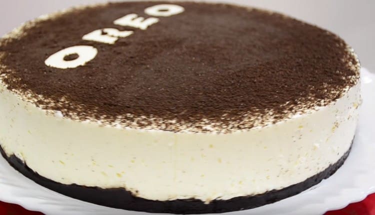 La cheesecake di Oreo è molto bella.