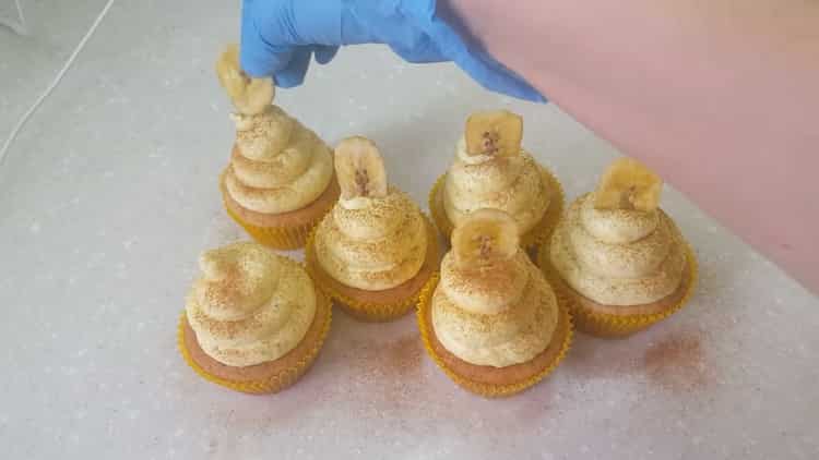 Guarnire Cupcakes Alla Banana