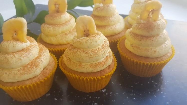 cupcakes alla banana pronti