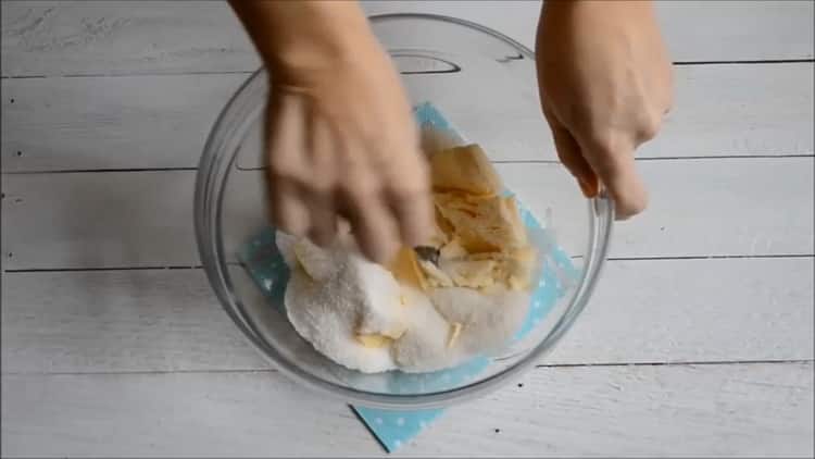 Per preparare un cupcake veloce in forno, prepara gli ingredienti