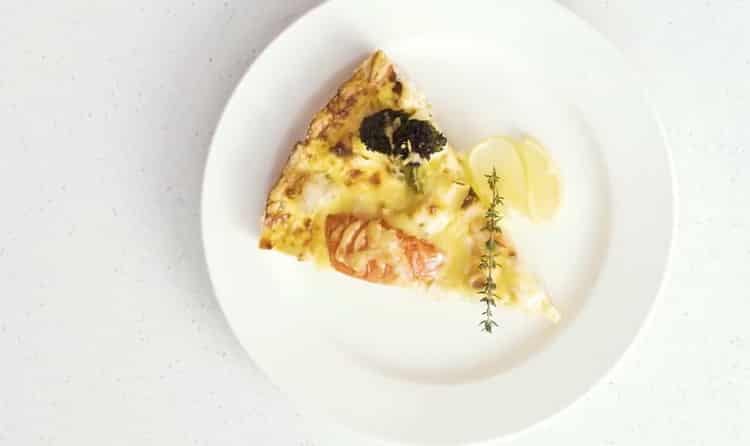 la quiche con pesce è pronta