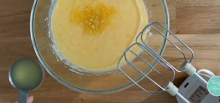 Per fare una torta al limone, fai un impasto