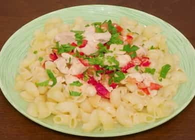 Gustosa pasta con pollo in salsa cremosa - cuocere a fuoco lento 🍝