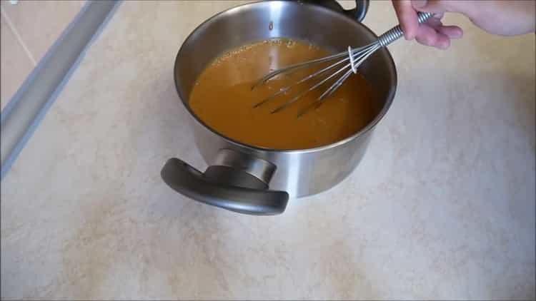 Riempimento del rotolo di wafer secondo una ricetta passo-passo con foto