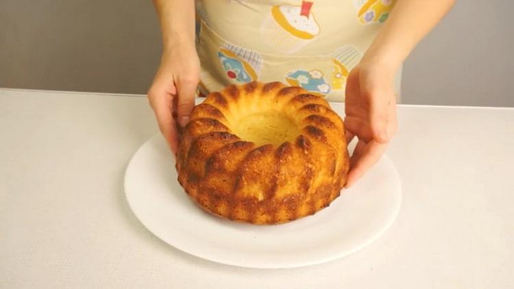 Torta di cagliata al forno secondo una ricetta passo passo con foto