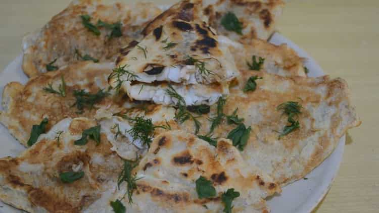 Tilapia in pastella secondo una ricetta graduale con foto