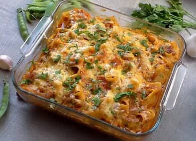 Gustose conchiglie ripiene al forno - pranzo per tutta la famiglia di pasta con carne macinata 🍝