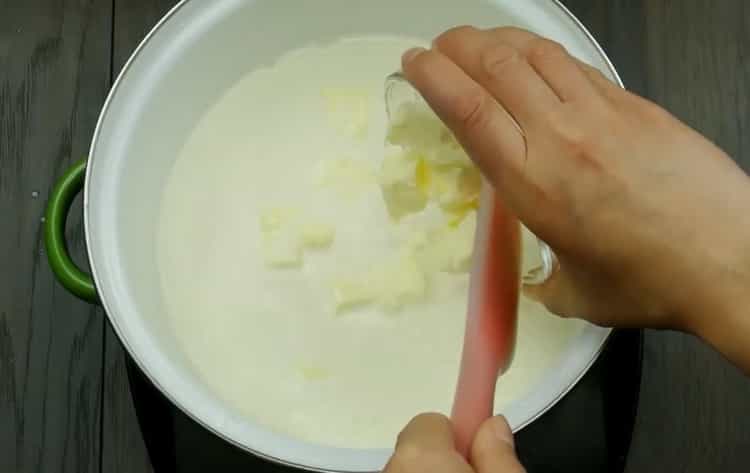 Per fare il gelato, prepara gli ingredienti