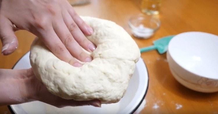 Impastare la pasta elastica morbida.