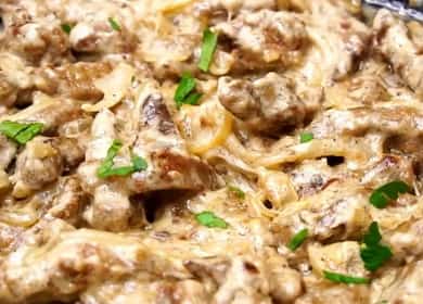 Filetto alla Stroganoff dal fegato di manzo