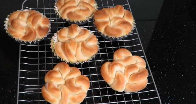 Rotoli di zucchero secondo una ricetta passo passo con foto