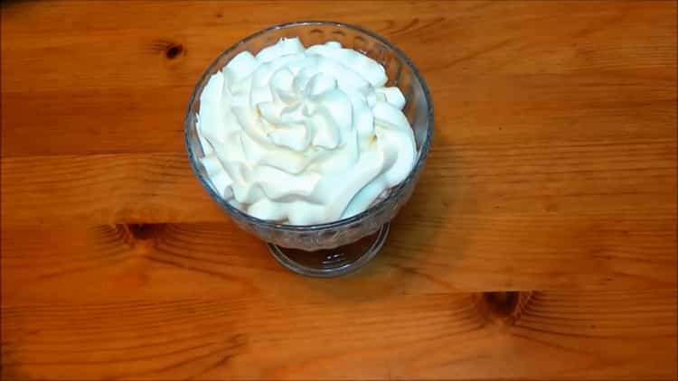 Crema nera deliziosa e semplice di Mascarpone