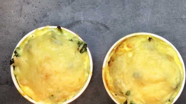 Frittata con broccoli al forno secondo una ricetta passo passo con foto