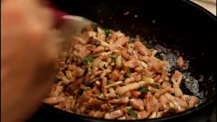 Aggiungi verdure per fare la pasta