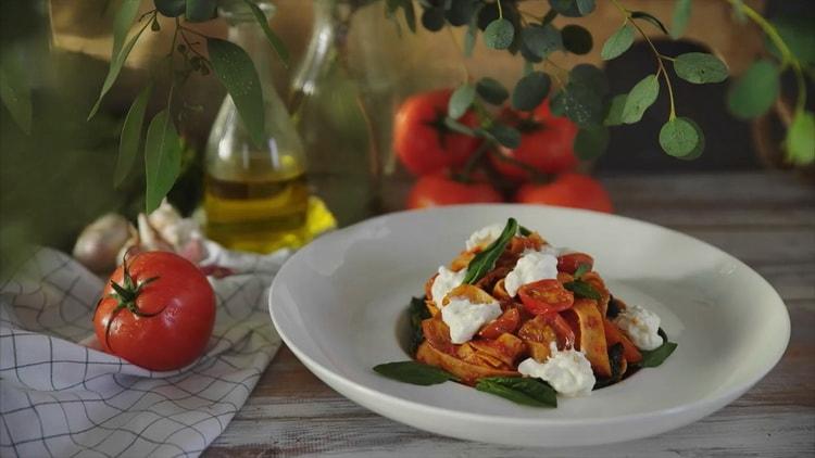 la pasta al formaggio è pronta