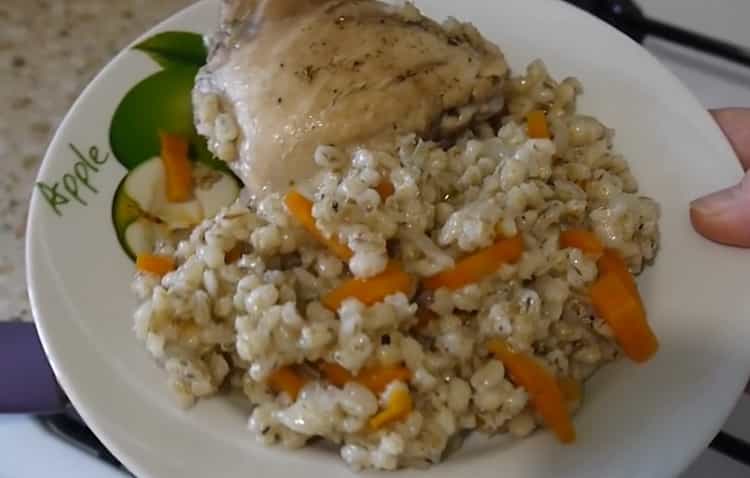 Orzo con pollo: una ricetta passo dopo passo con foto