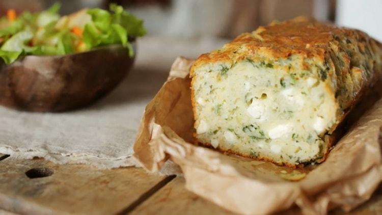 torta di spinaci e formaggio pronta