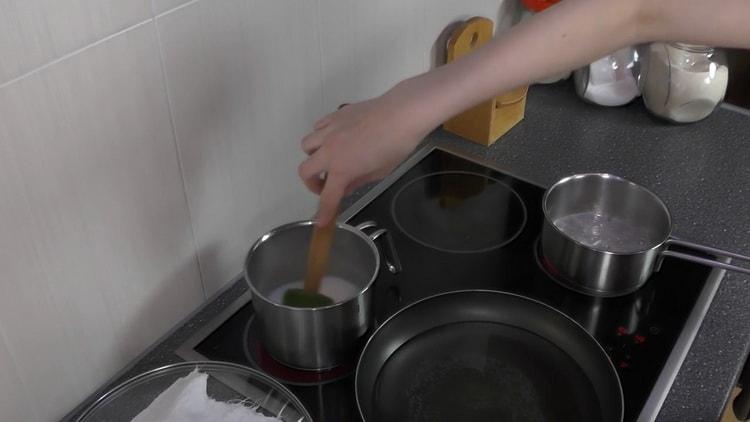 Per preparare il budino, preparare gli ingredienti