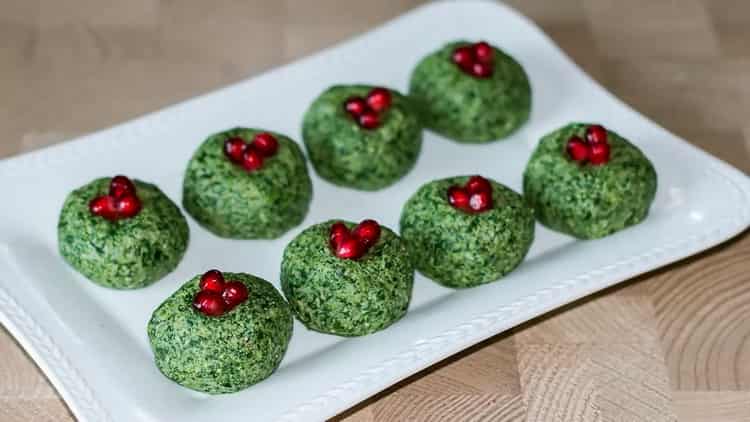 Spinaci georgiani in una foto di ricetta graduale