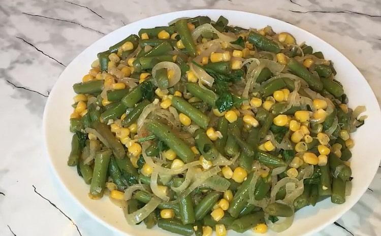 insalata di fagioli verdi pronta