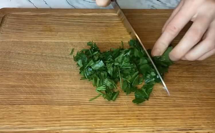 Per cucinare, tagliare le verdure