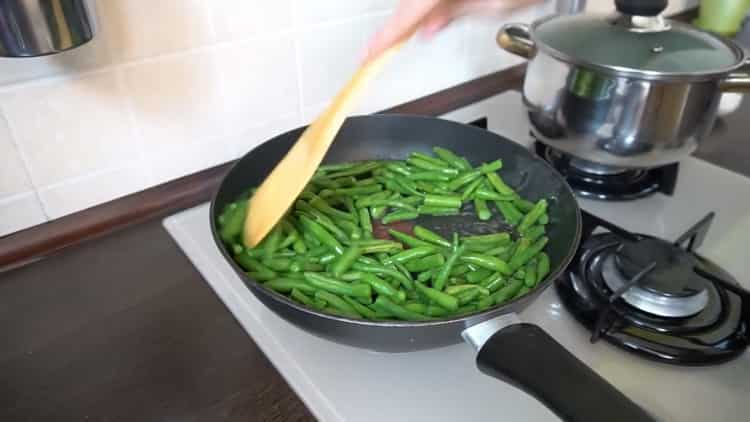 Per preparare i fagioli, preparare i piatti