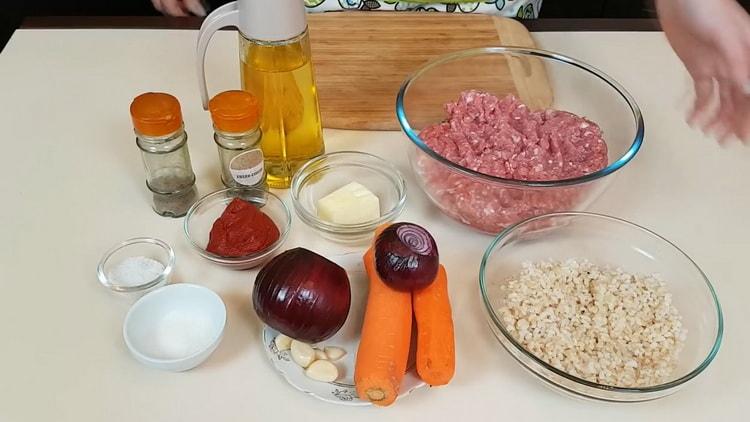 Cucinare le polpette con riso tritato con salsa