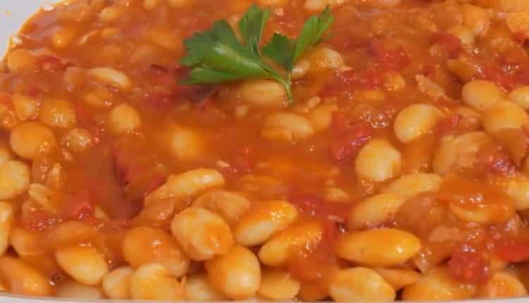 i fagioli in salsa di pomodoro sono pronti