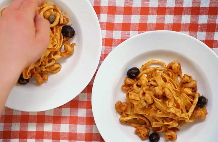 fetuccini di gamberi pronti