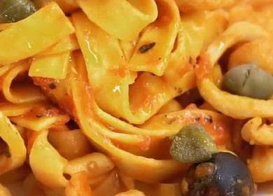 Fettuccine con gambero ricetta graduale con foto