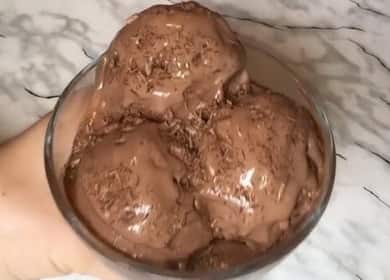 Gelato al cioccolato ricetta graduale con foto