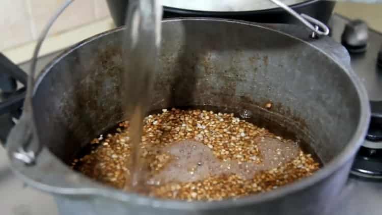 Per cucinare, prepara i cereali