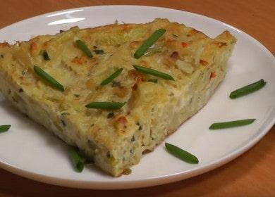 Fritata saporita - zucchine con le uova in una padella 🍳