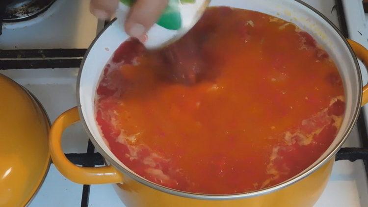 Aggiungi i fagioli per cucinare