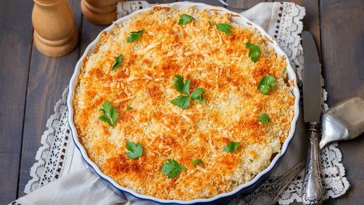 il gratin di cavolfiore è pronto