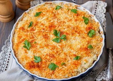 Cavolfiore gratinato - un'opzione facile e gustosa per una casseruola di verdure 🥦