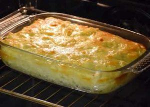 Cavolfiore al forno con formaggio al forno secondo una ricetta graduale con foto