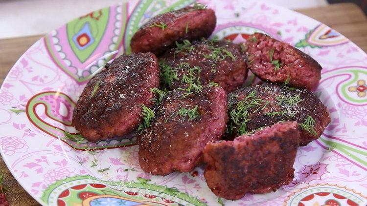 cotolette di barbabietola pronte