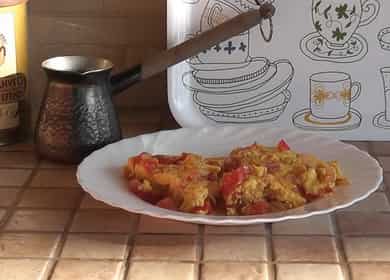 Frittata di pomodoro fritto con uova 🍅